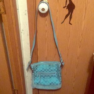 Teal Coach Crossbody